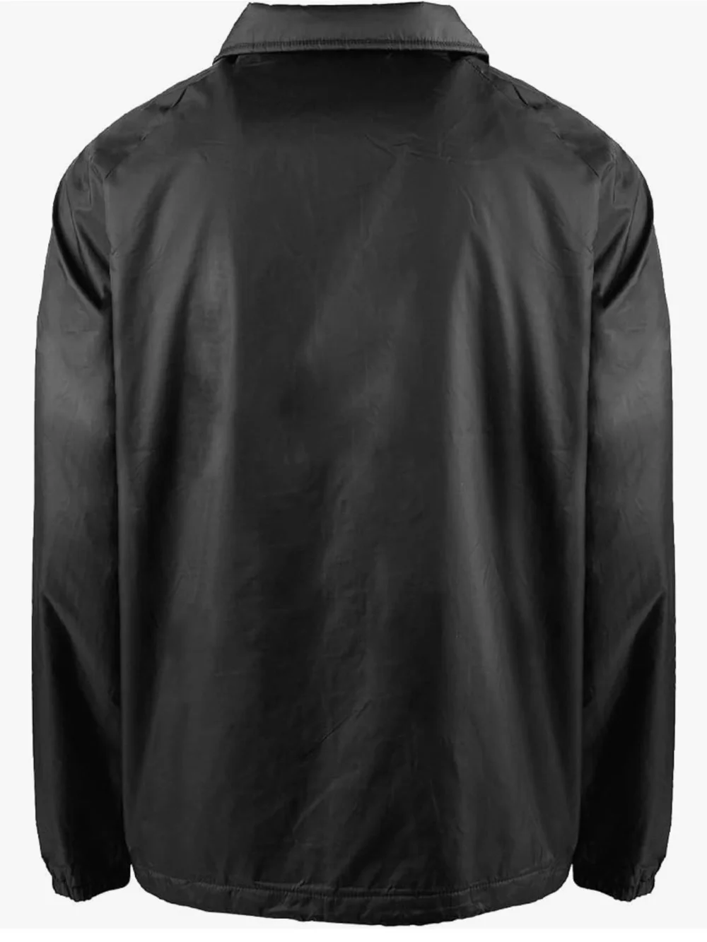 Men's Black Windbreaker Coach Jacket